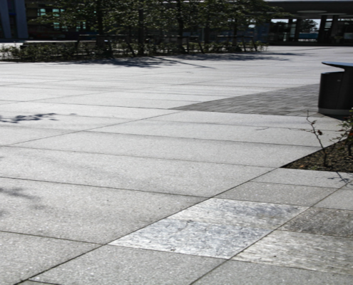 Slab, TOSSENE Grey Bohus, Flamed, Malmö Hyllie, Hallindens Granit AB